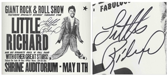 Little Richard Signed Concert Poster